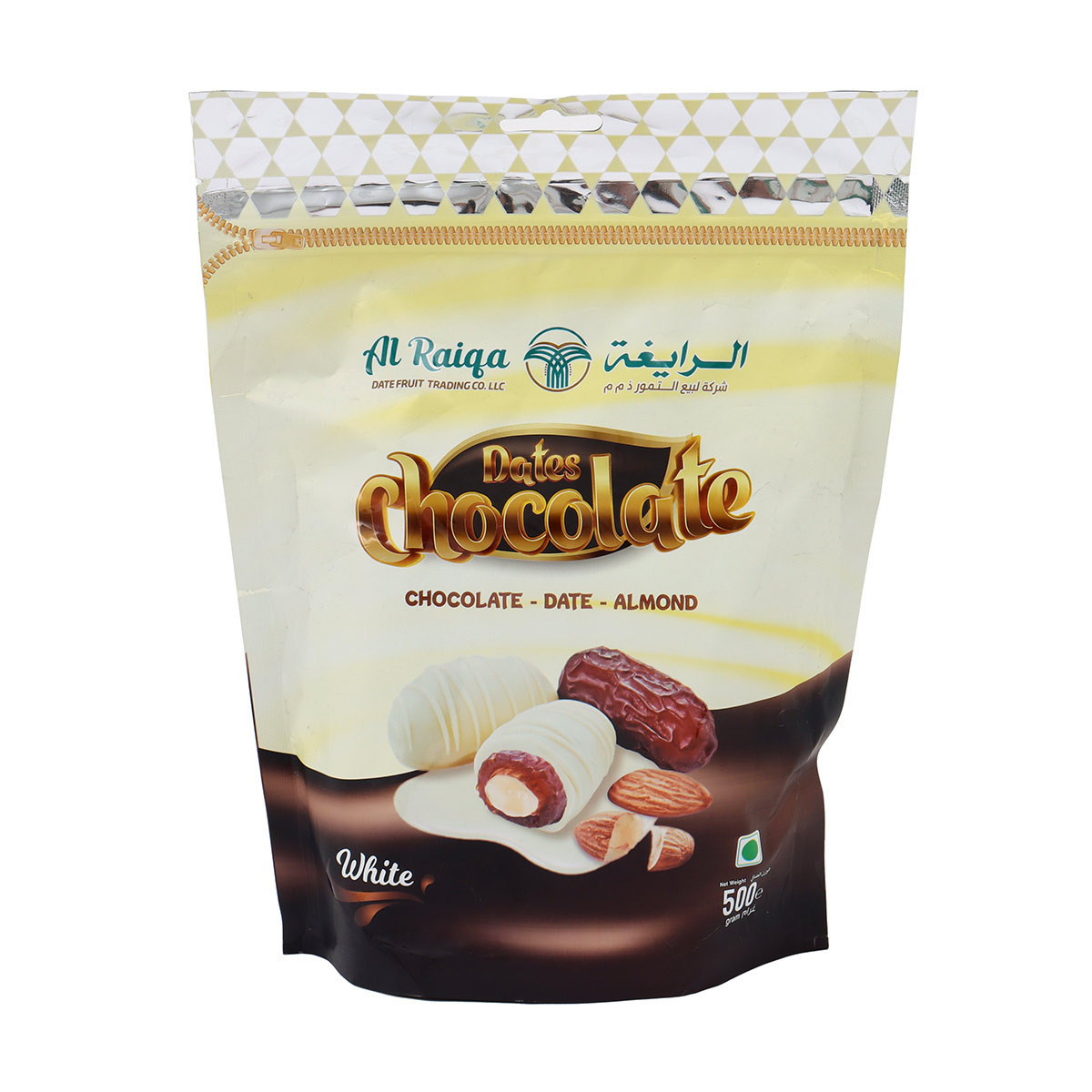 Al Raiqa Almond Date Chocolate 500GM