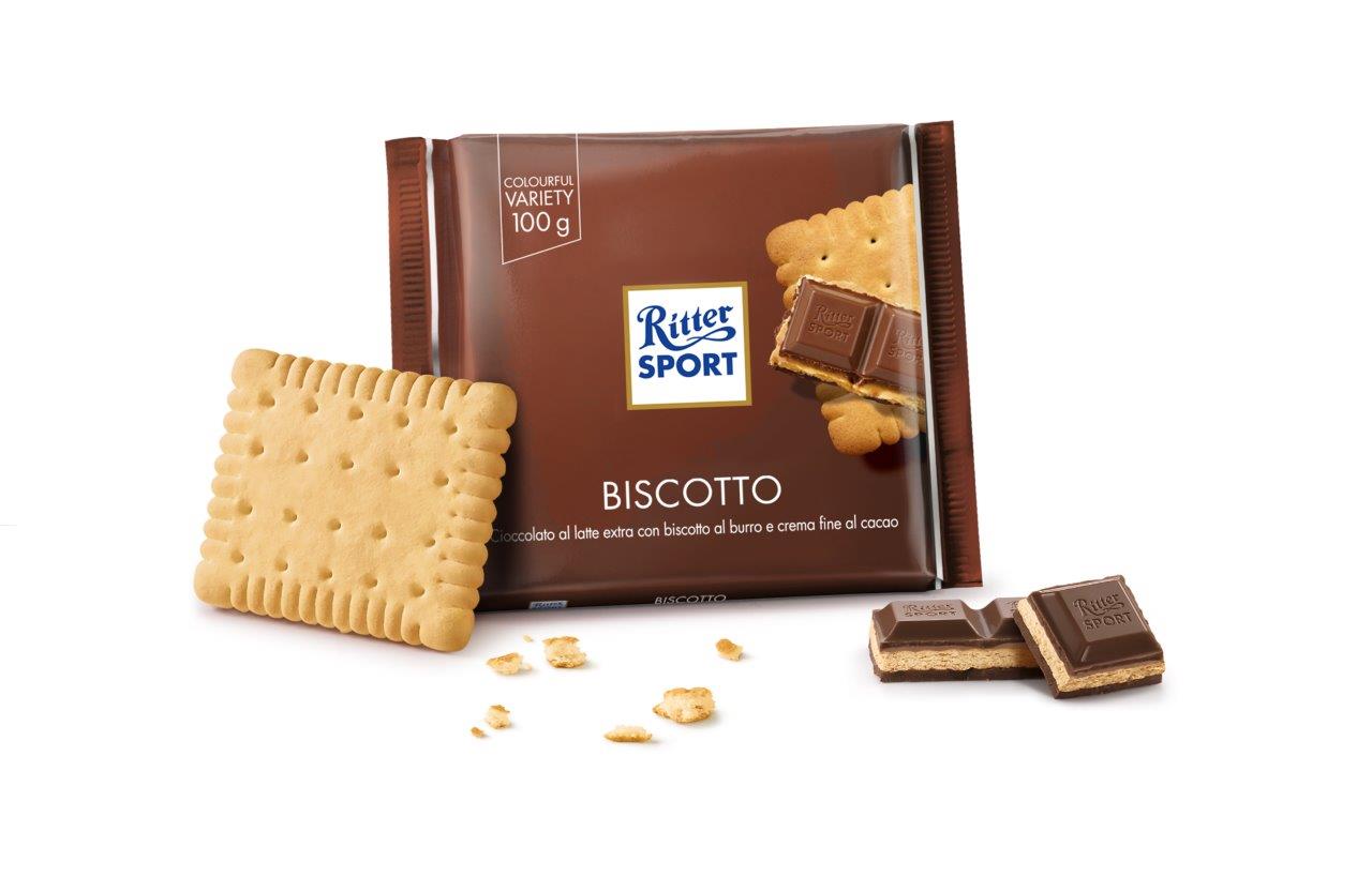 Ritter Sport Milk Chocolate Butter Biscuit & Cream Tablet, 100g