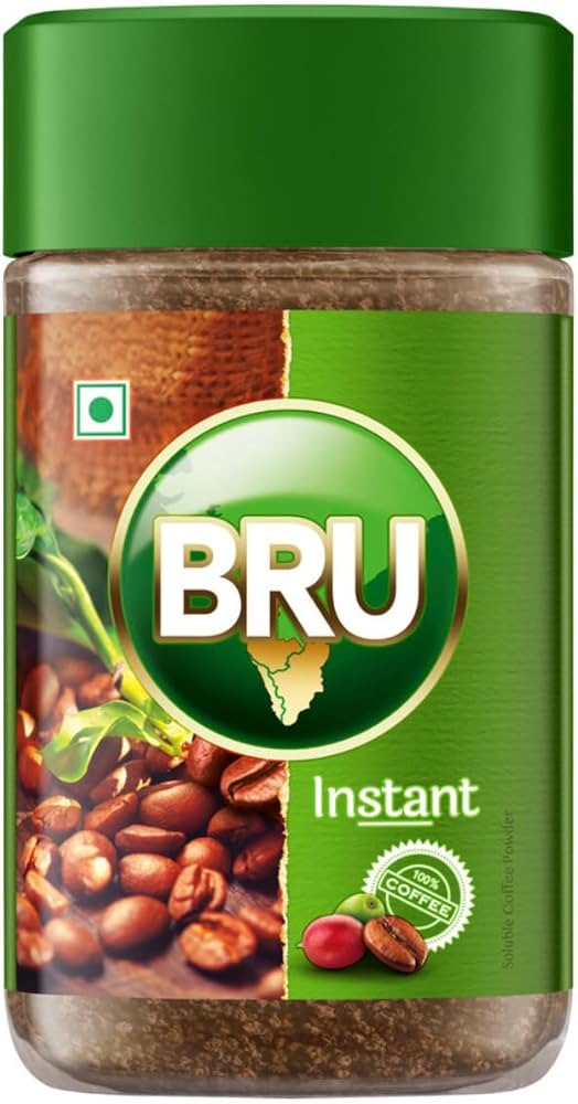 BRU PURE INSTANT COFFEE GLASS JAR, 200G