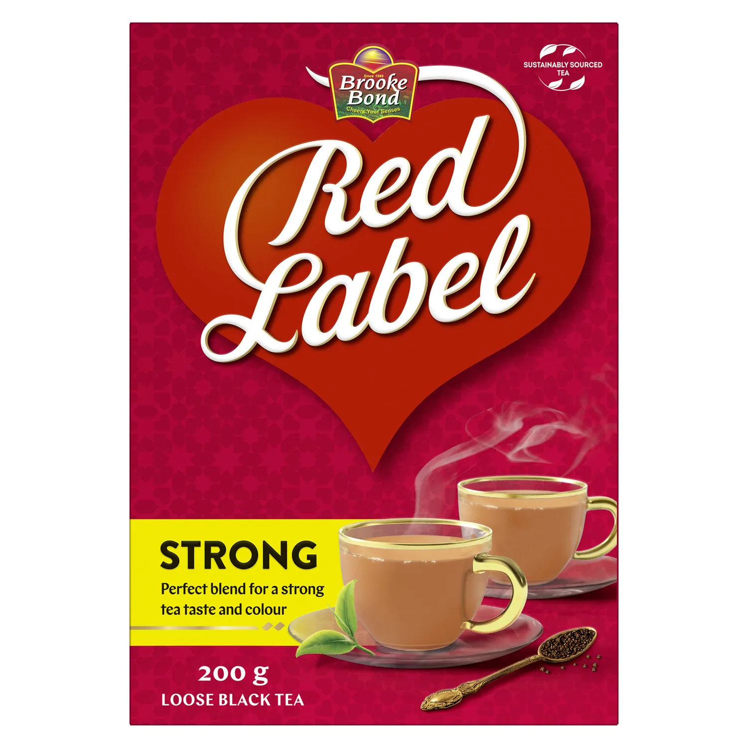 BROOKE BOND RED LABEL LOOSE BLACK TEA, 200G