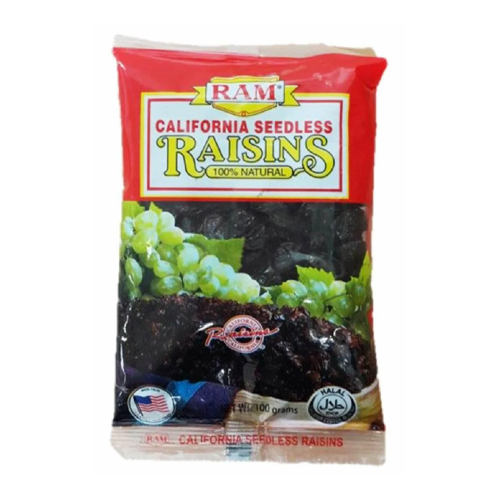 RAM Natural California Seedless Raisins 200 Gr
