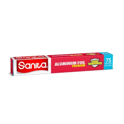 sanita aluminum foil, 75 sqft, 1 roll