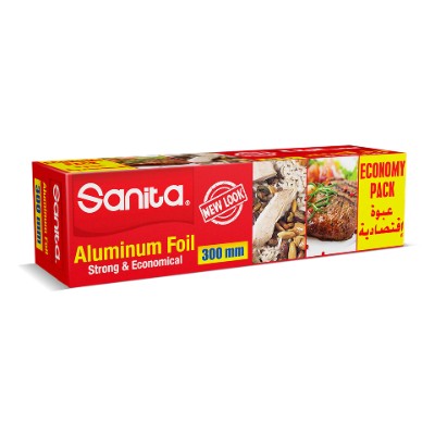sanita eco pack aluminum foil, 30cm, 1 roll