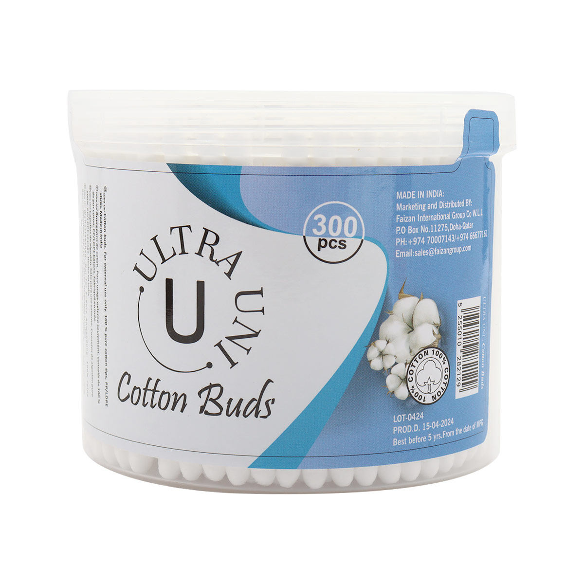 Ultra Uni Cotton Buds, 100 Pieces