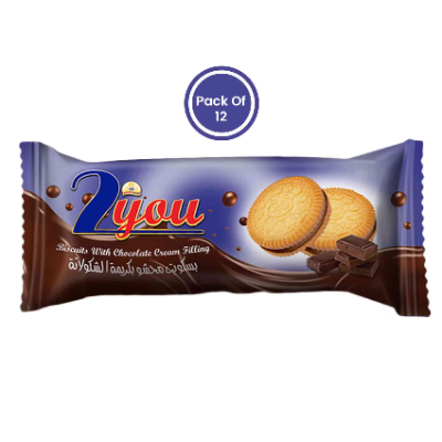 2you Biscuits W/choco Cream Filling 22g
