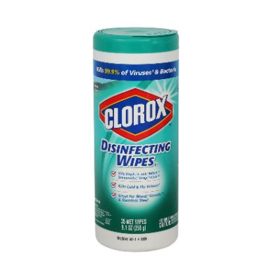 Clorox disinfecting wipes fresh scent, 35 count