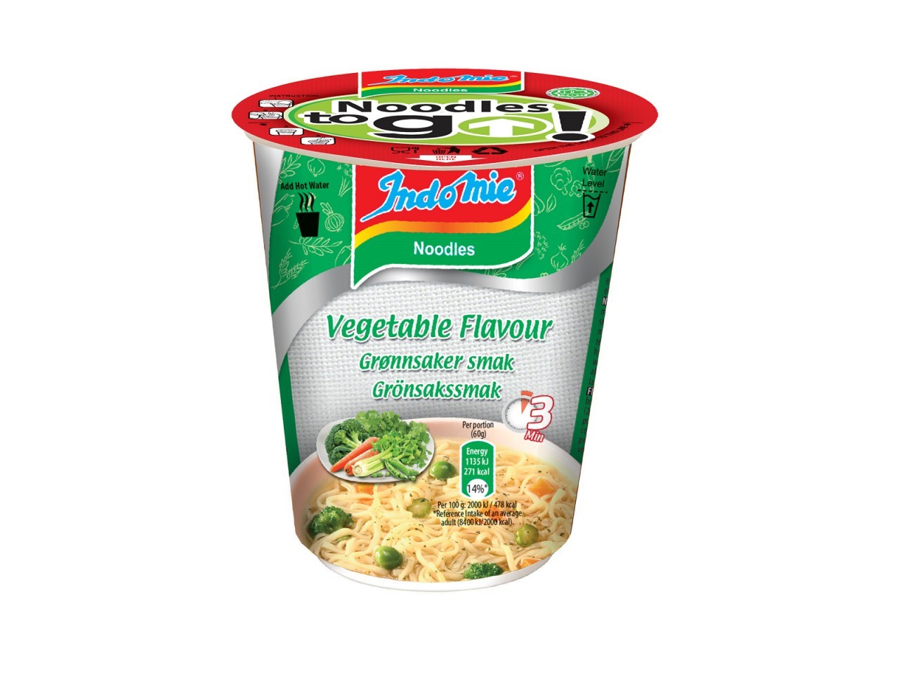 Indomie Vegetable Noodles Cup, 82g