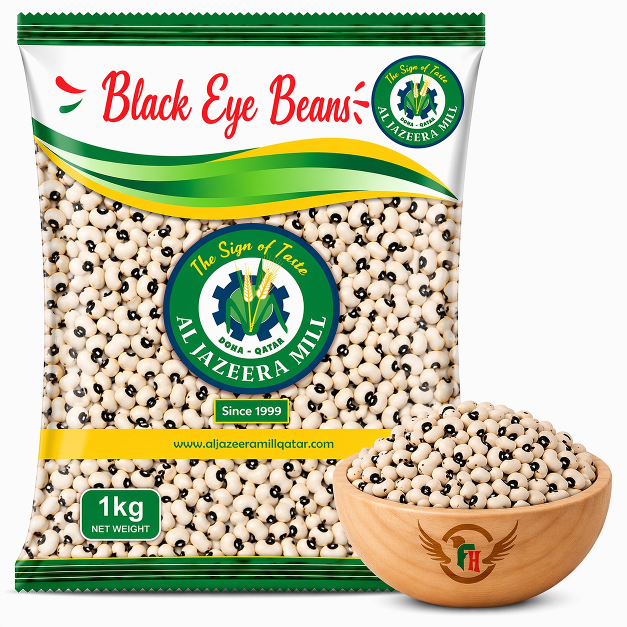 Al Jazeera Black Eye Beans 1kg