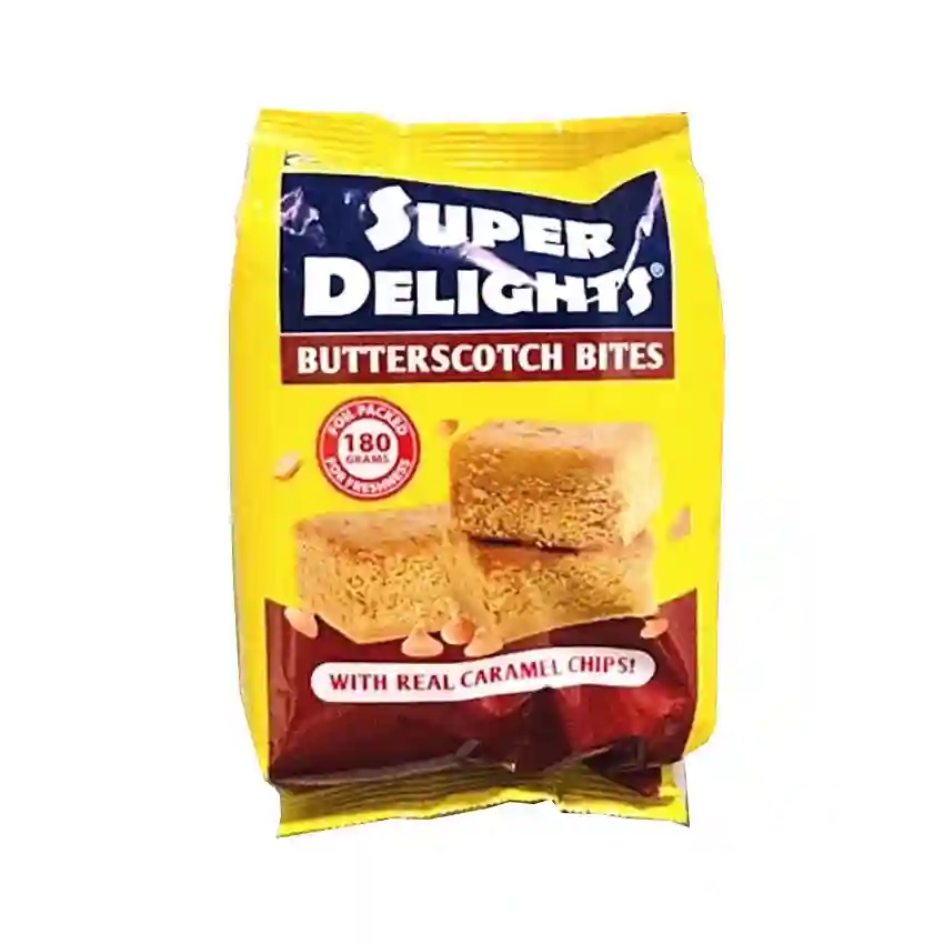 SUPER DELIGHTS BUTTERSCOTCH BITES 180GM