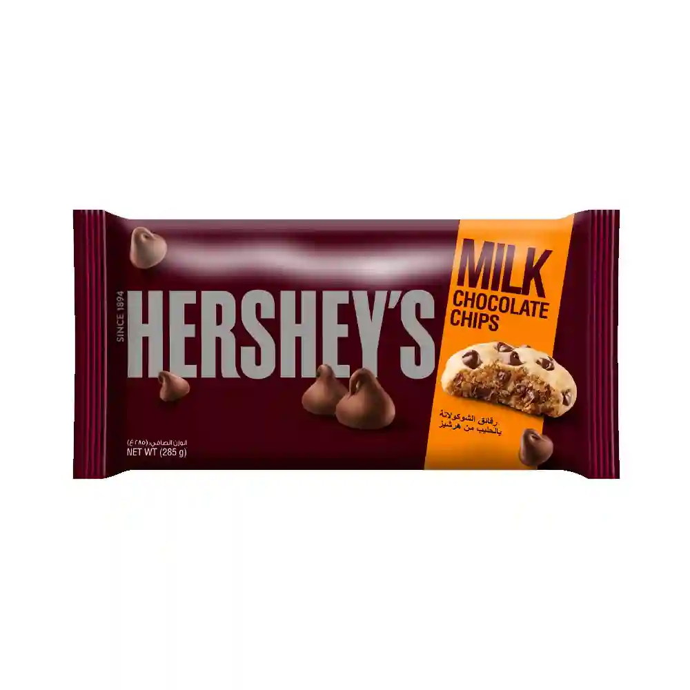 HERSHEYS BAKING MILK CHIPS 285GM