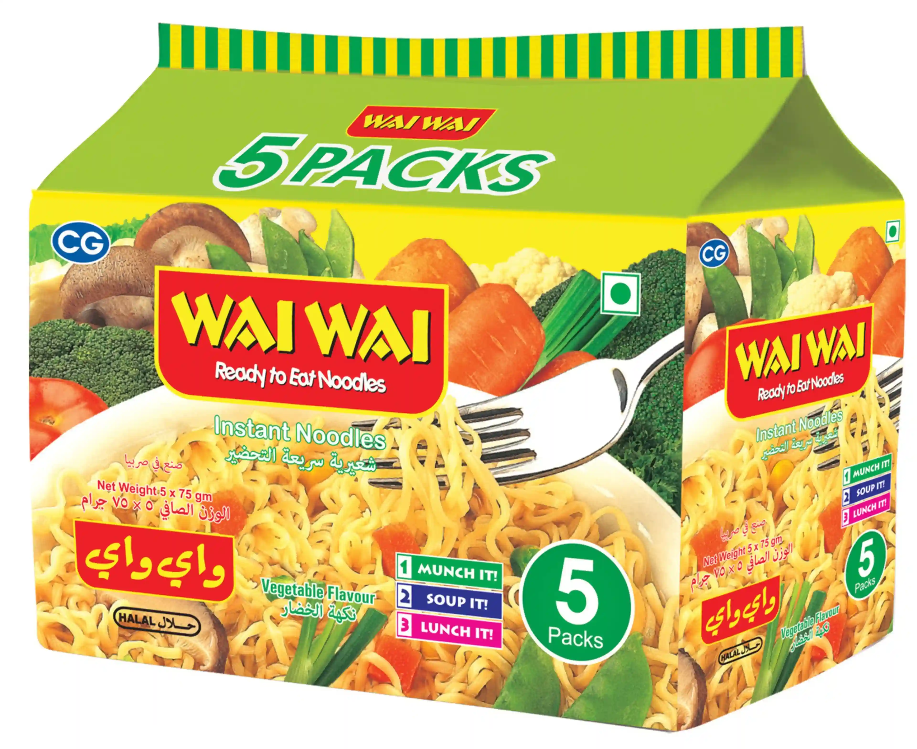 Wai Wai Noodles Vegitable 75g