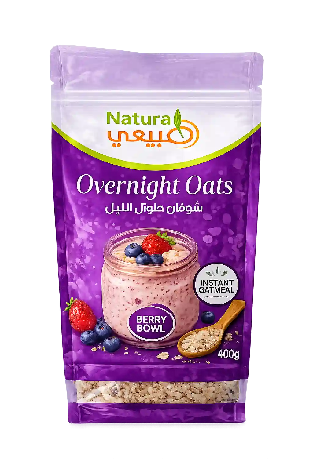 Natural Overnight Oats Berry Bowl 400GM
