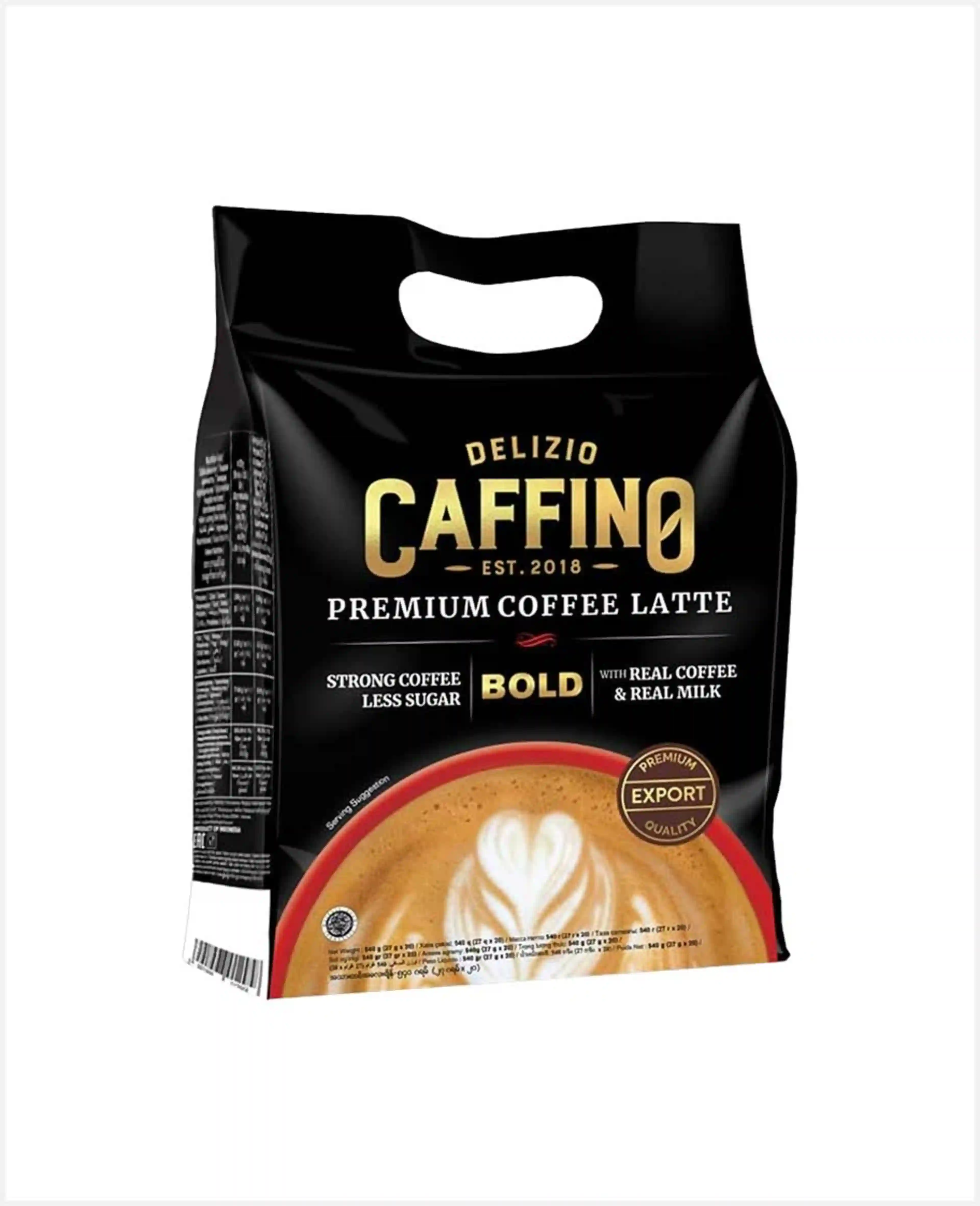 Caffino Bold Coffe Latte Less Sugar 27GM[20 X Pc]