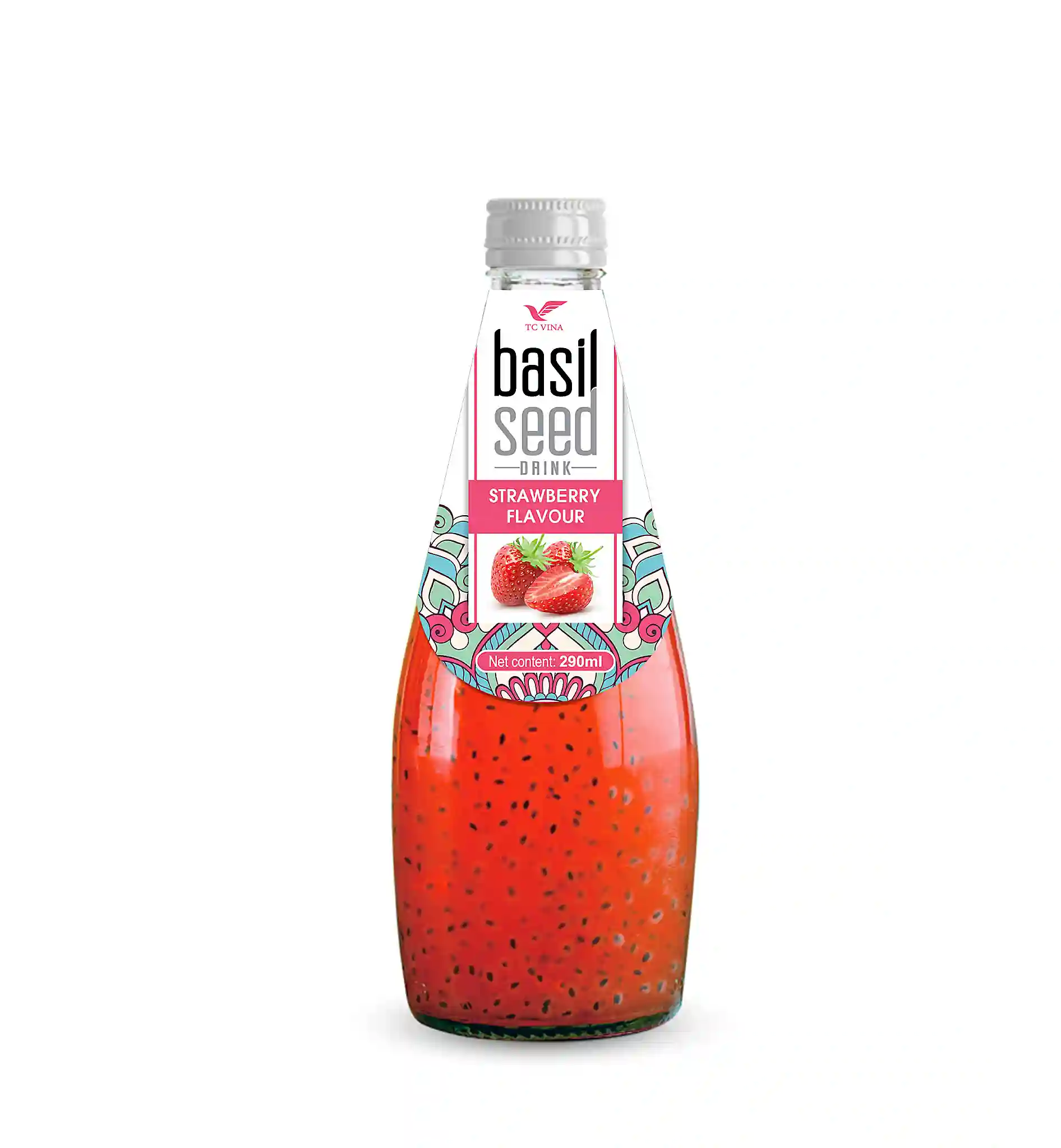 Chooze Basil Seed Drink With strawberry 290ML
