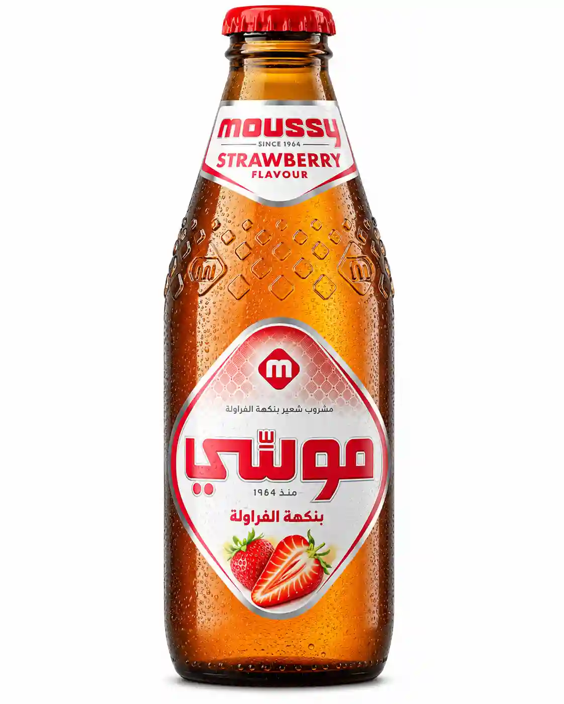 Moussy Strawberry Flavour Non Alcoholic Malt Beverage 330 ml.