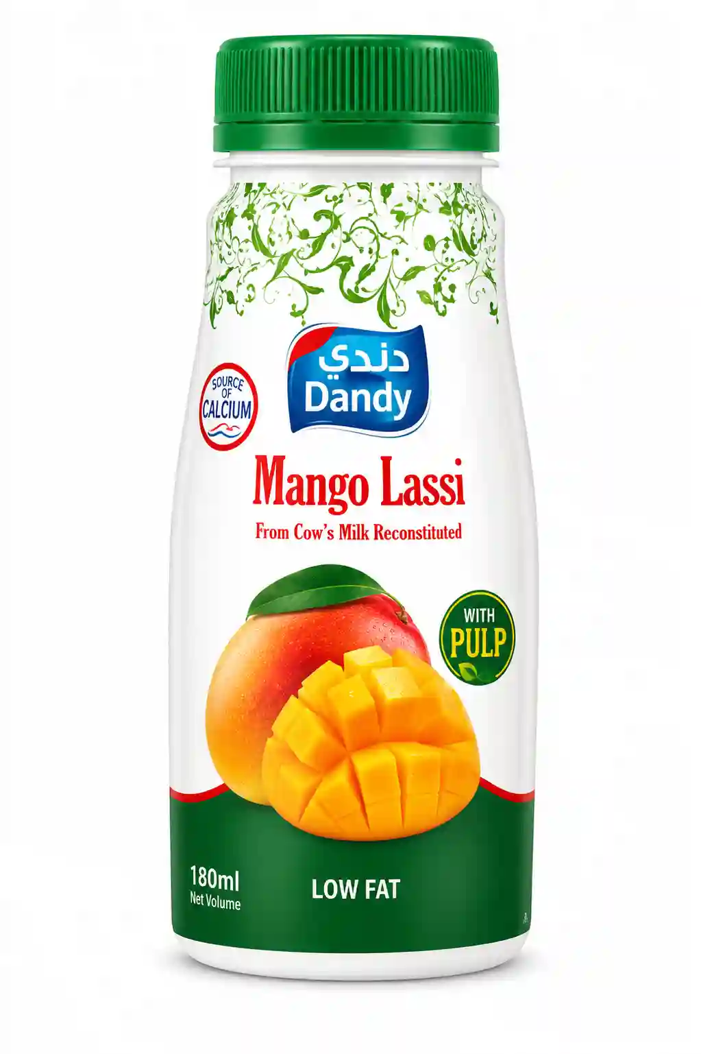 Dandy Mango Lassi Drink, Low Fat 200Ml.