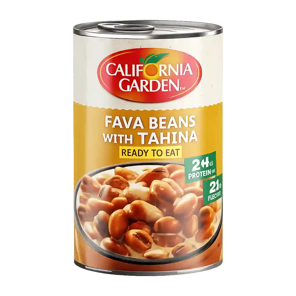California Garden Fava Beans With Tahina 450GM