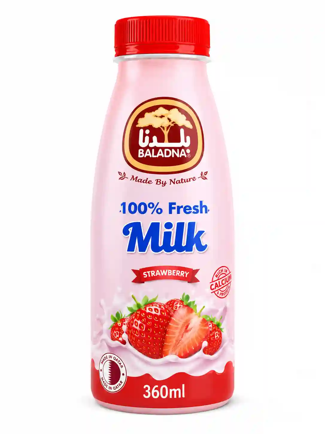 Baladna Fresh Milk Strawberry 360 ml