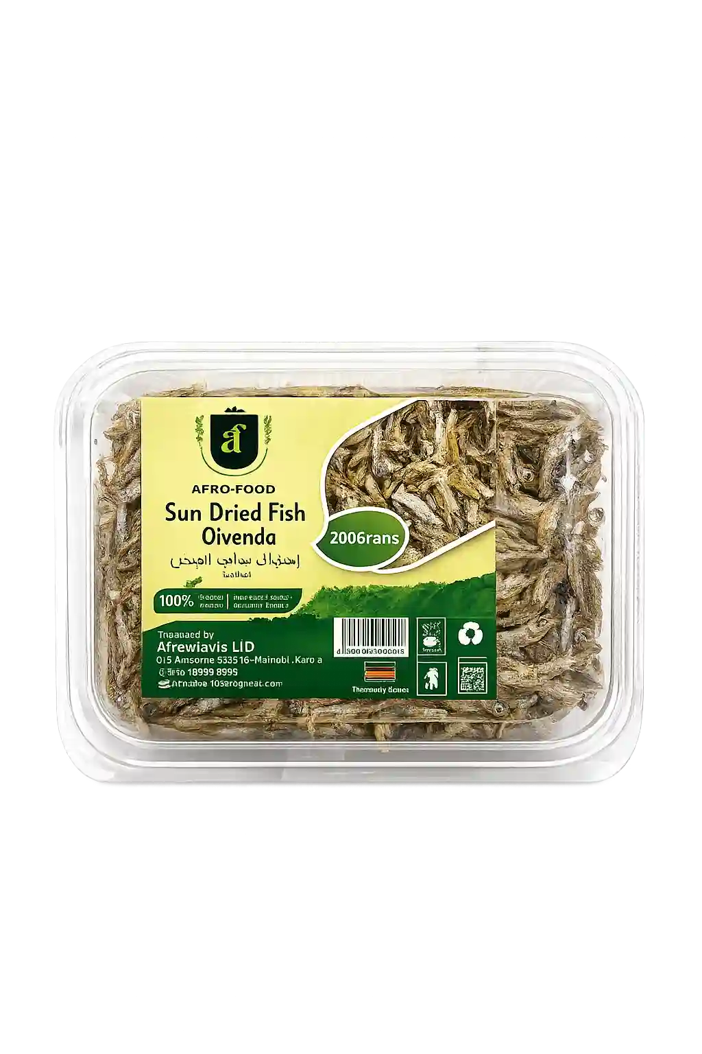 Afro Food Sun Dried Omena Fish 200GM
