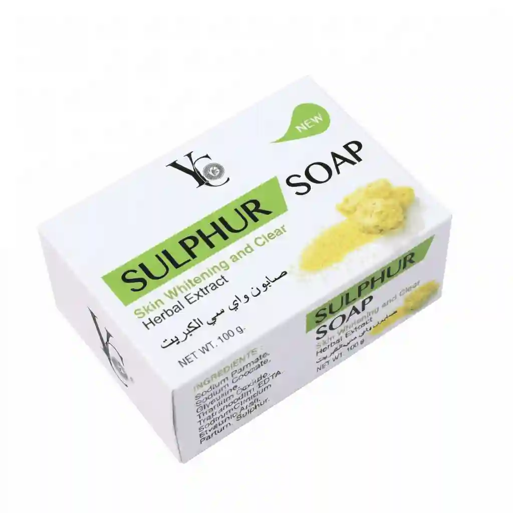 Yc Sulphur SOAP Skin Whitening And Clear Herbal Extra100ml