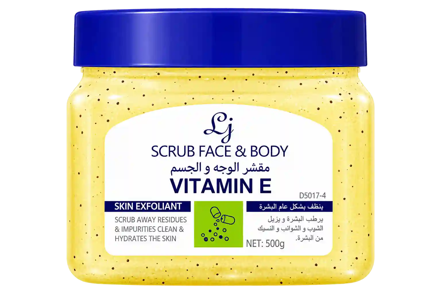 Lj Scrub Face&body Vitamine E 500GM