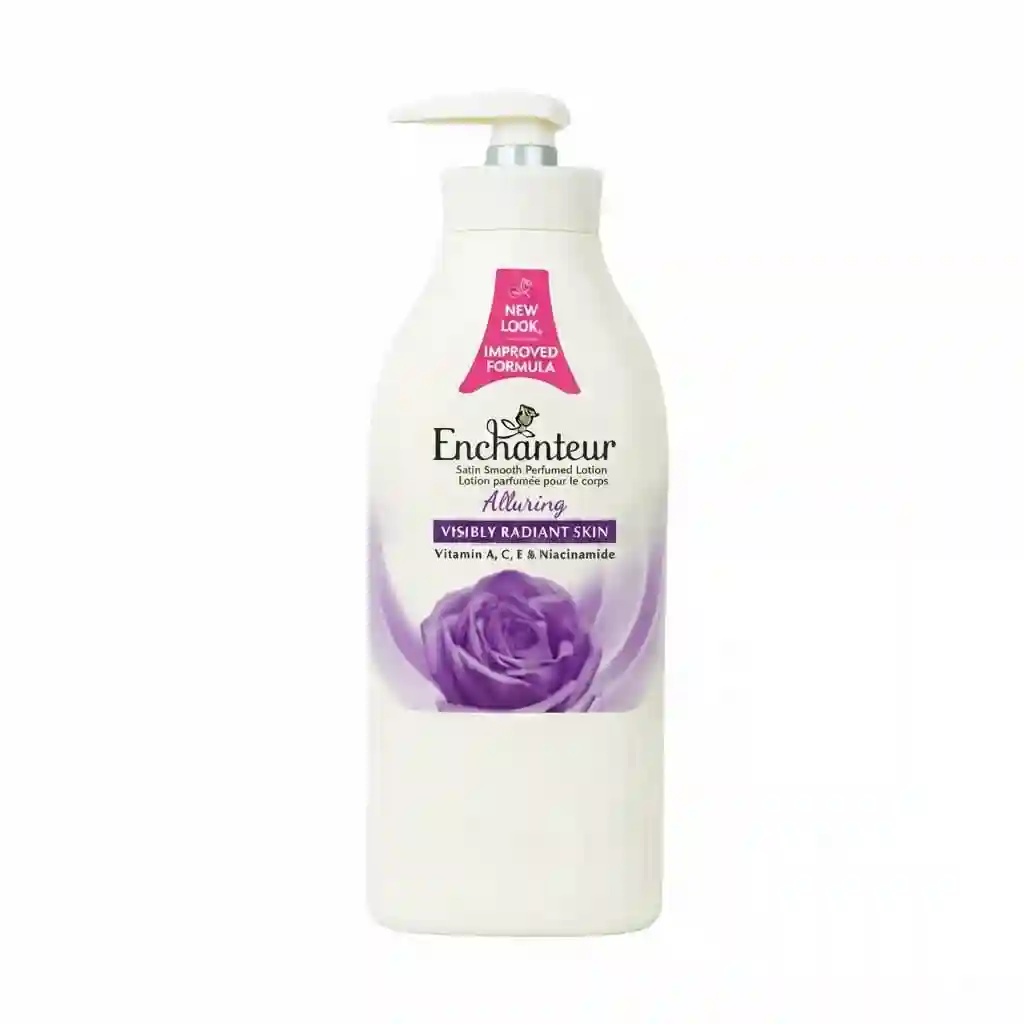 Enchanteur Perfumed Body Lotion Alluring Satin Smooth Aloe Vera&olive Butter 500ML