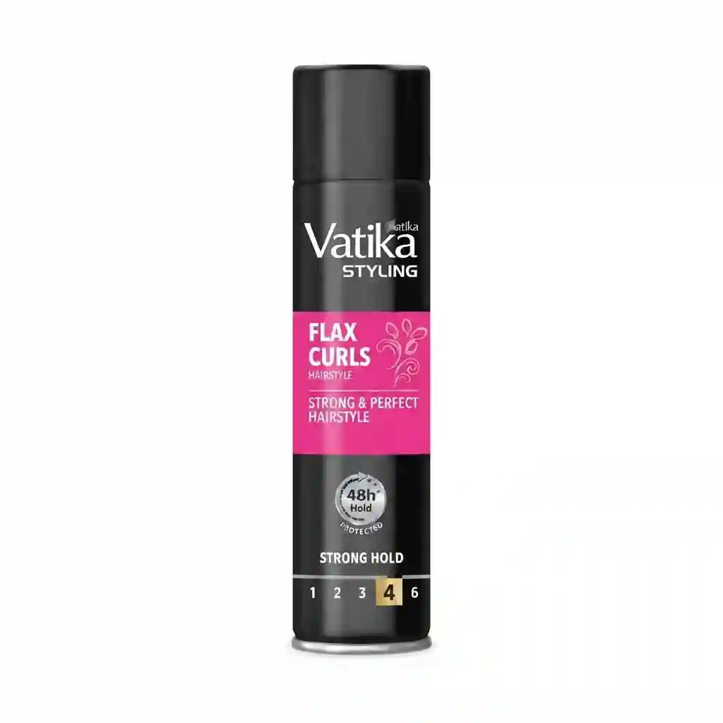 Vatika Flax Curls Hair Spray Strong Hold 250ML
