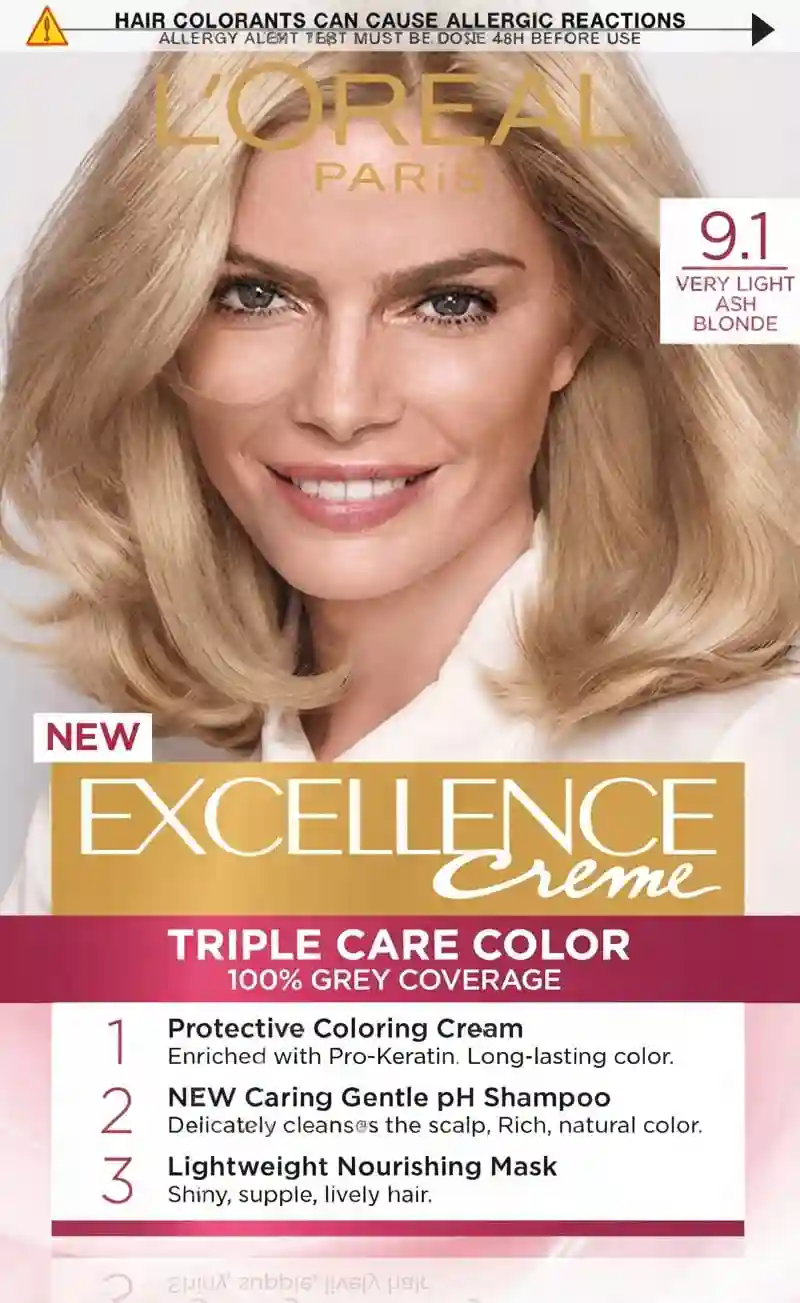Loreal Excellence Cream Light Ash Blonde 9.1