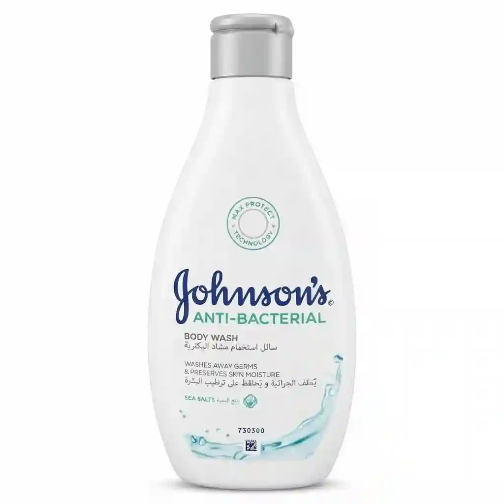 Johnsons Anti Bacterial Body Wash Sea Salt 400ML