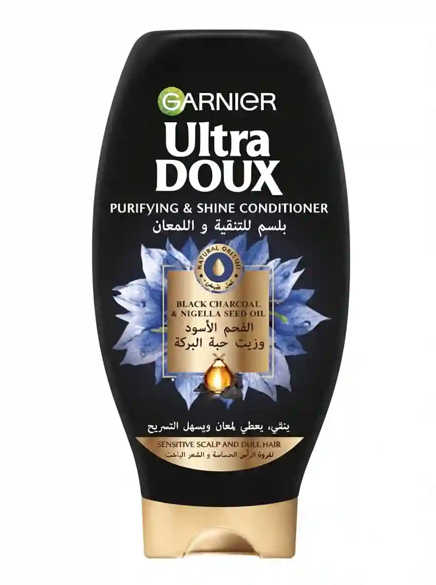 Garnier Ultra Doux Conditioner Black Charcoal & Nigella Seed Oil 360ML