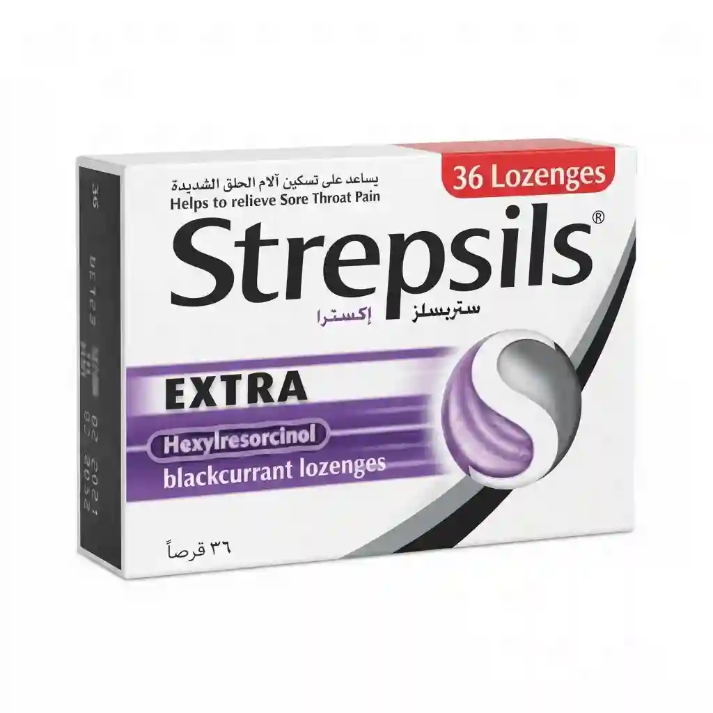 Strepsils Extra Blackcurrant Lozenges 36s