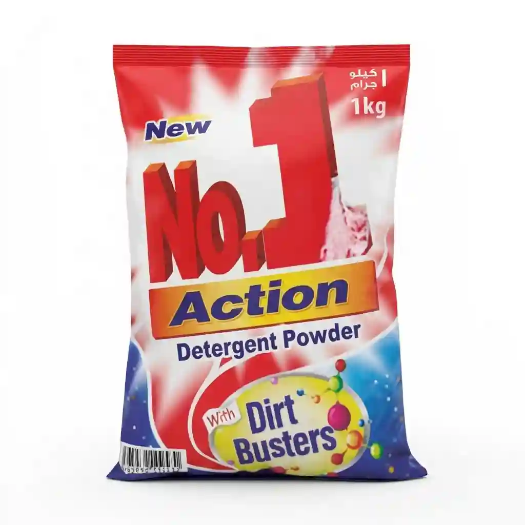 No.1 Action Detergent Powder Pouch 1kg