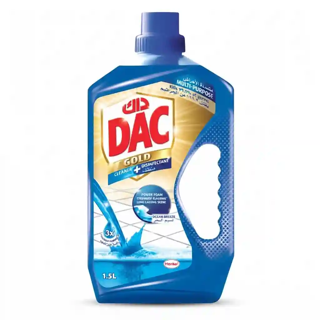 Dac Super Gold Disinfectant 1.5ltr Ocean Breeze 21