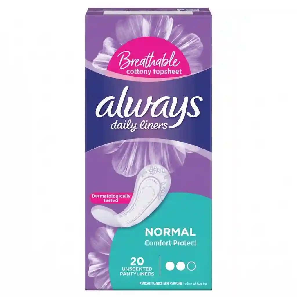 Always Daily Liners Normal Comfort Protest 20pcs