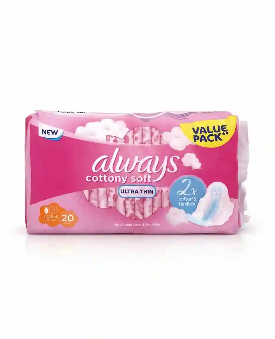 Always Cottony Soft Ultra Thin Normal 20pcs W/Wings