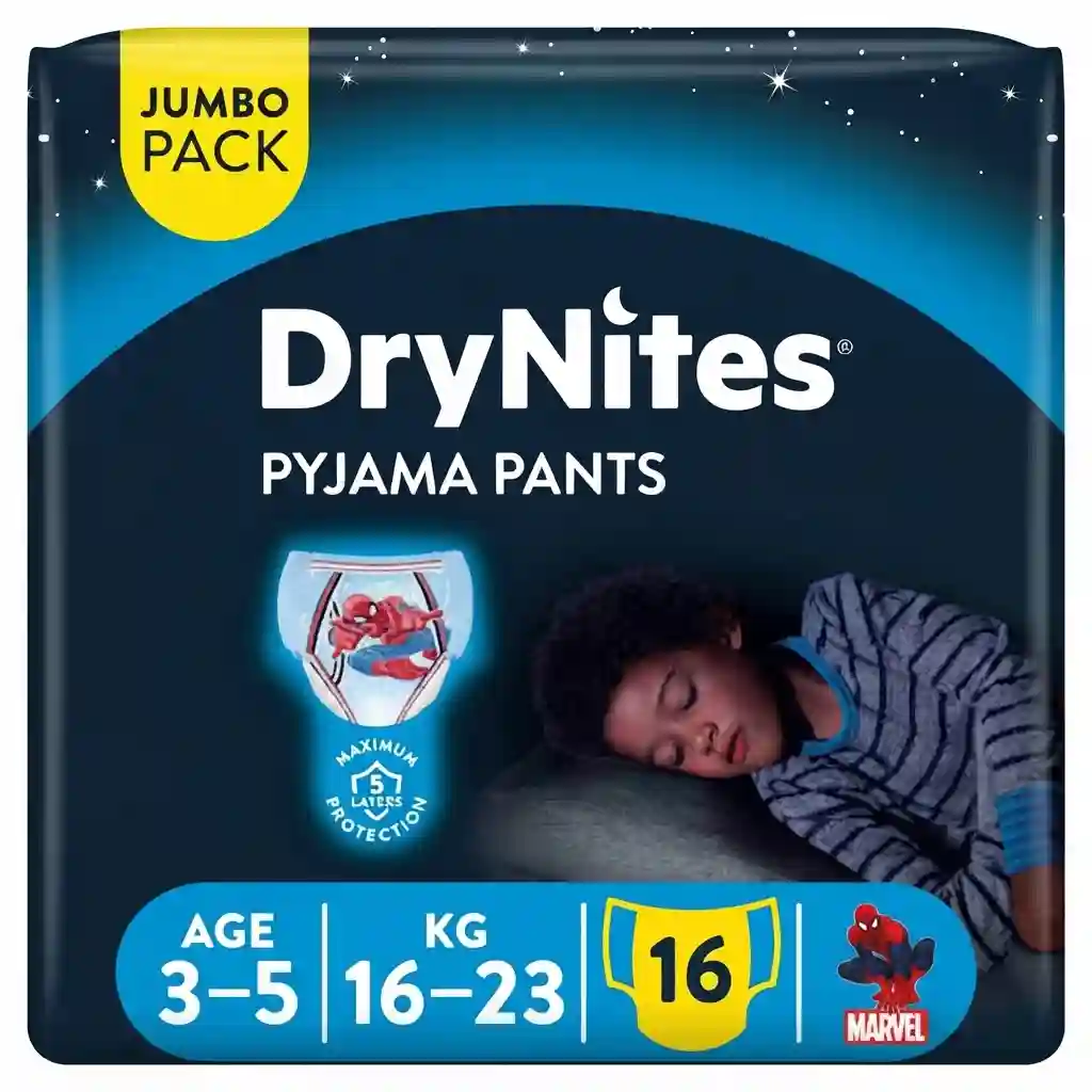 Huggies Dry Nites Pyjama Pants 3y-5y Boy 16pcs