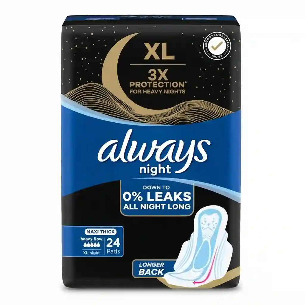 Always Night Xl 3x Protection 24pads