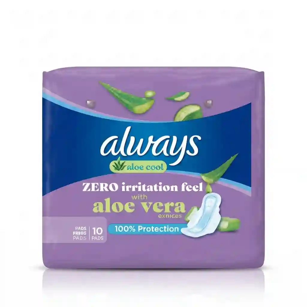 Always Aloe Cool Zero Irritation Feel With Aloe Vera