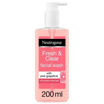 Neutrogena Fresh & Clear Facial Wash With Grapefruit, 200ML