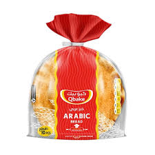 Qbake small white arabic bread, 625g