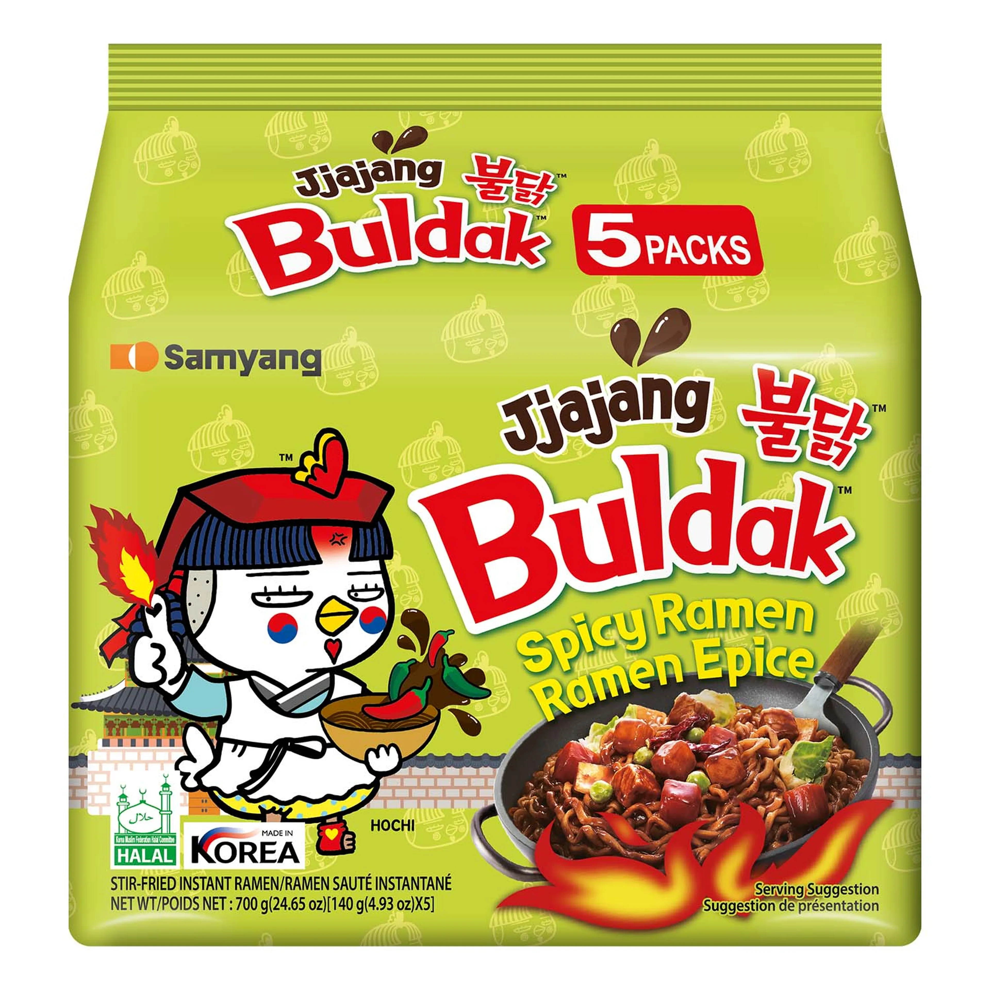 Samyang Hot Chicken Flavor Jjajang 140 G X 5
