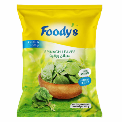 FOODYS FROZEN SPINACH 400 G
