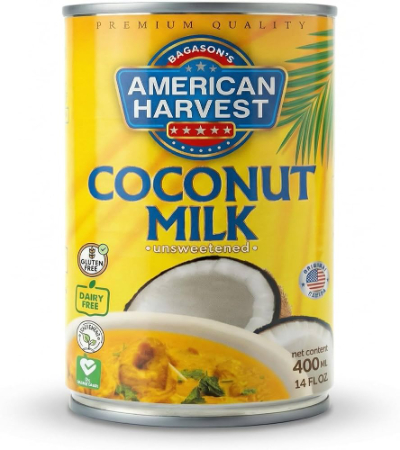American harvest coconut milk can, 400ml