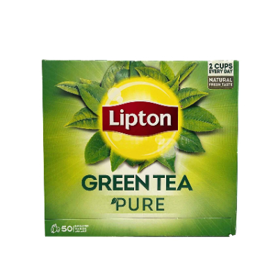 LIPTON MINT GREEN TEA, 50 ENVELOPE TEABAGS