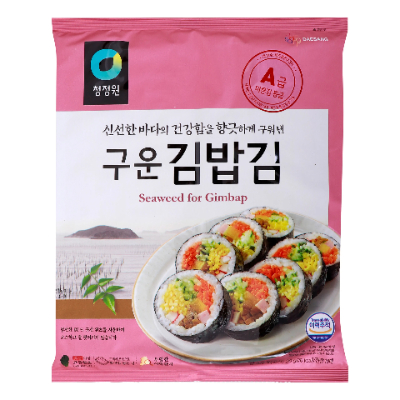 Daesang roasted seaweed for gimbap & roll (10 sheets), 20g