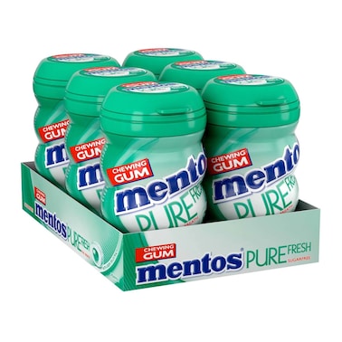 MENTOS PURE FRESH WINTER GREEN CHEWING GUM, 56G