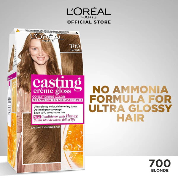 L'oreal Casting Creme Gloss No Ammonia Hair Color 700 Blonde 180 ML