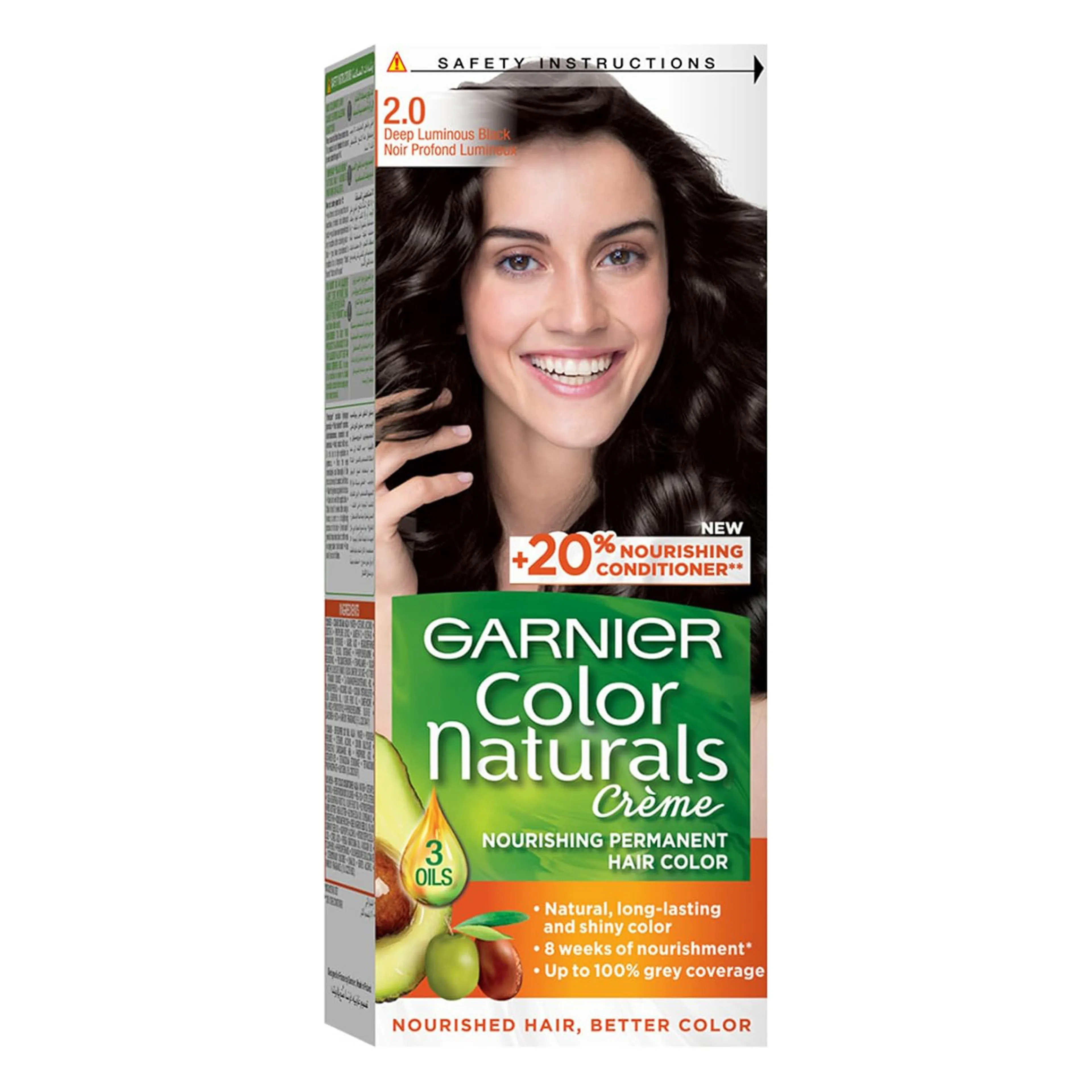 Garnier Color Naturals Hair Dye 2.0 - Luminous Black