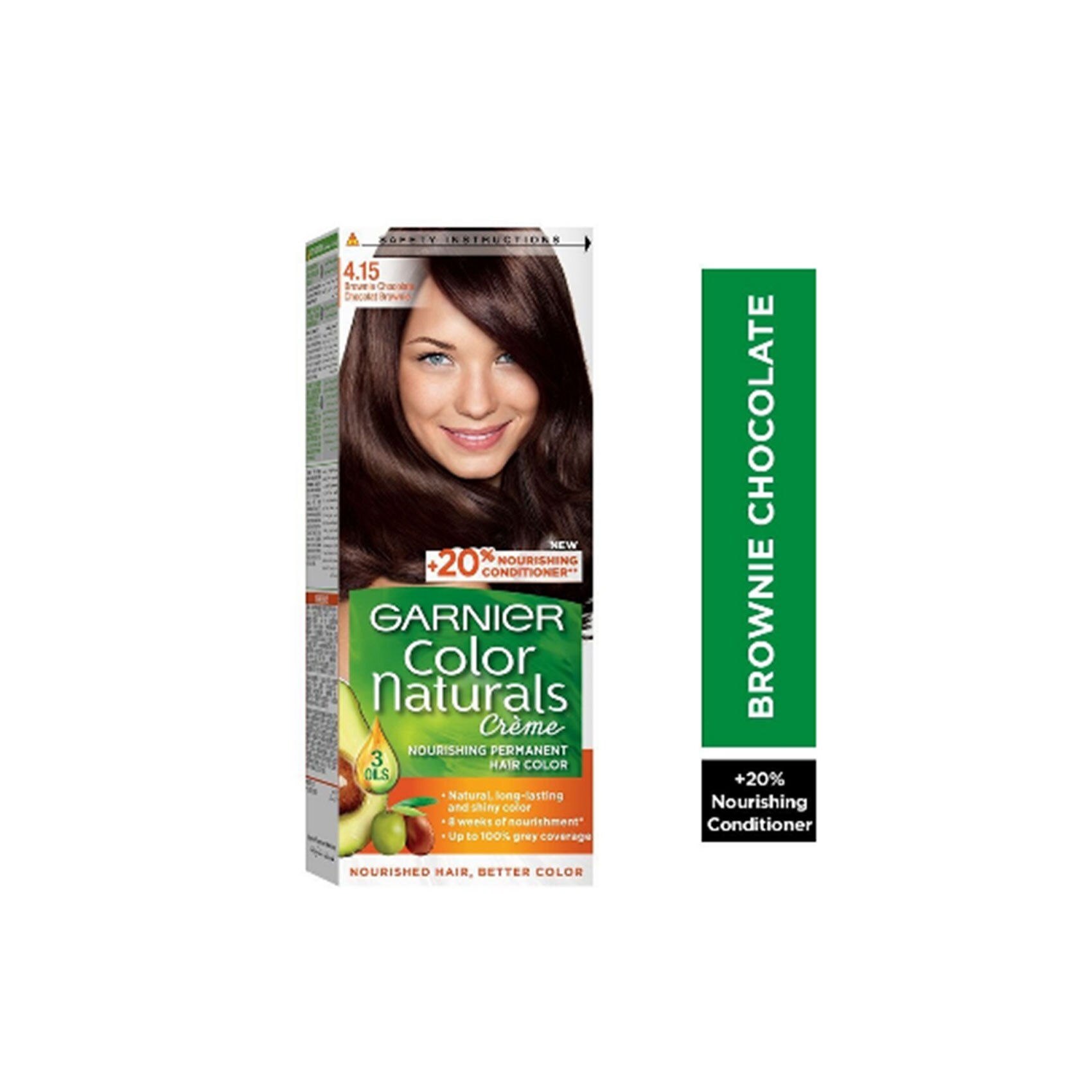 Garnier Color Naturals Hair Dye 4.15 - Brownie Chocolate