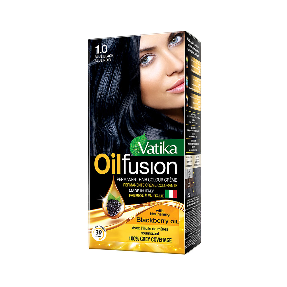 DABUR VATIKA HAIR COLOR KIT BLUE BLACK 100 ML